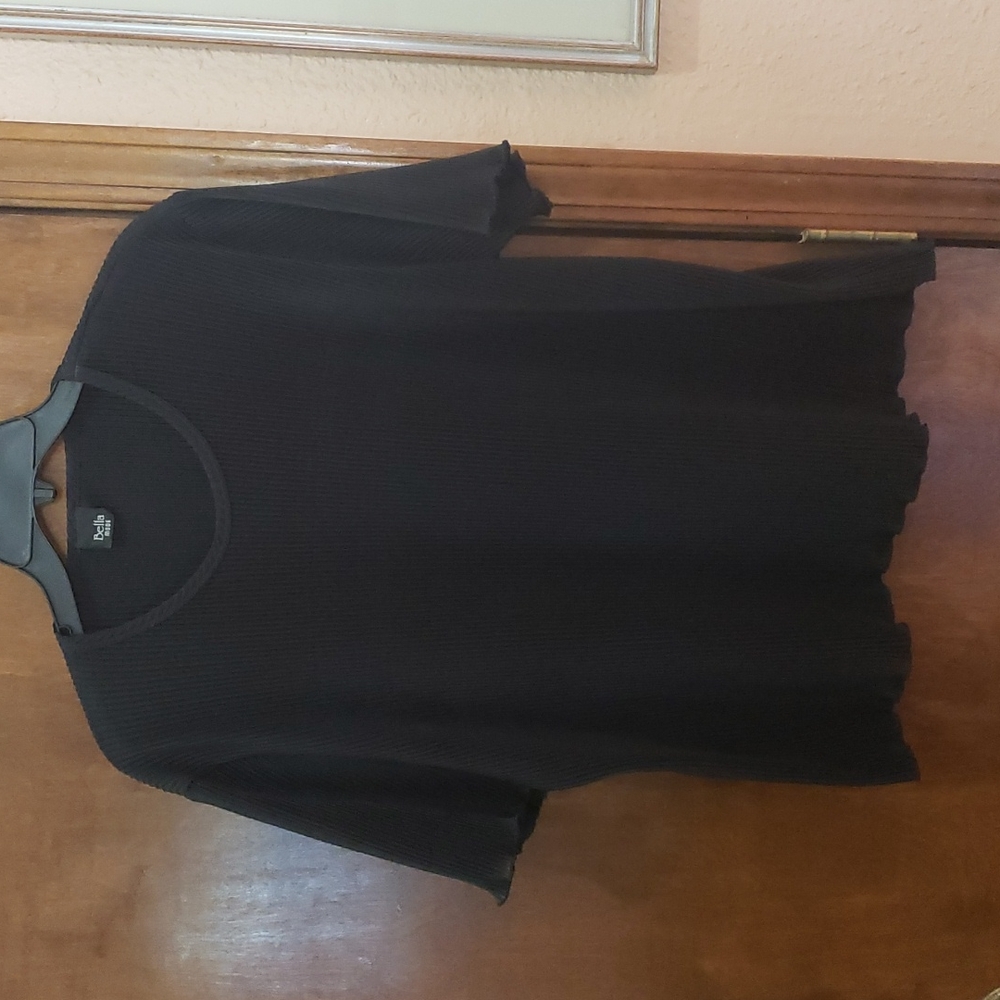Black Bella Mode pleaded blouse 👚 ♥ L-XL